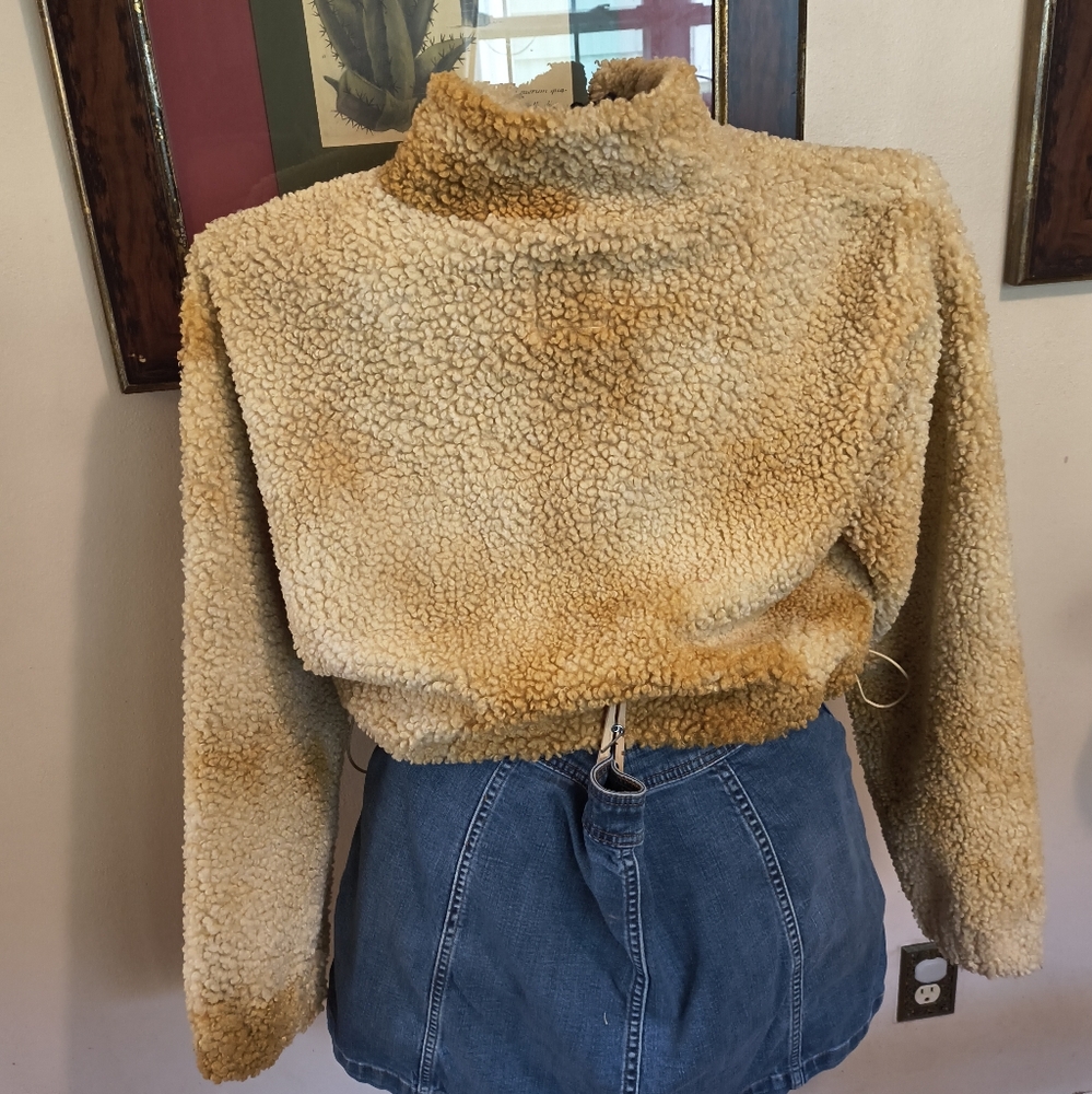I.am.gia tan beige faux Sherpa cropped jacket - Picture 8 of 10